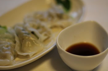 生姜スパイ酢で水餃子のたれ