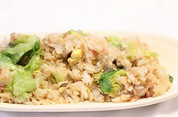 生姜スパイ酢入りレタスチャーハン